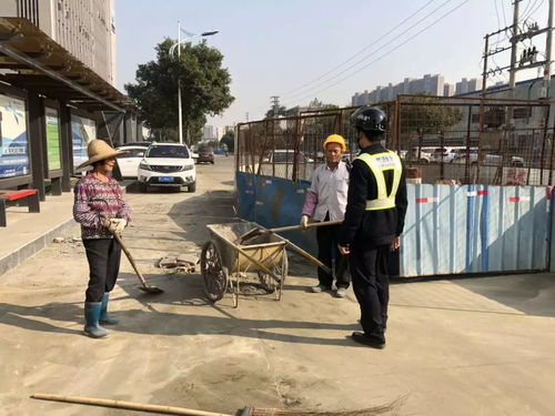 干干净净迎新年 我镇强化道路环境整治